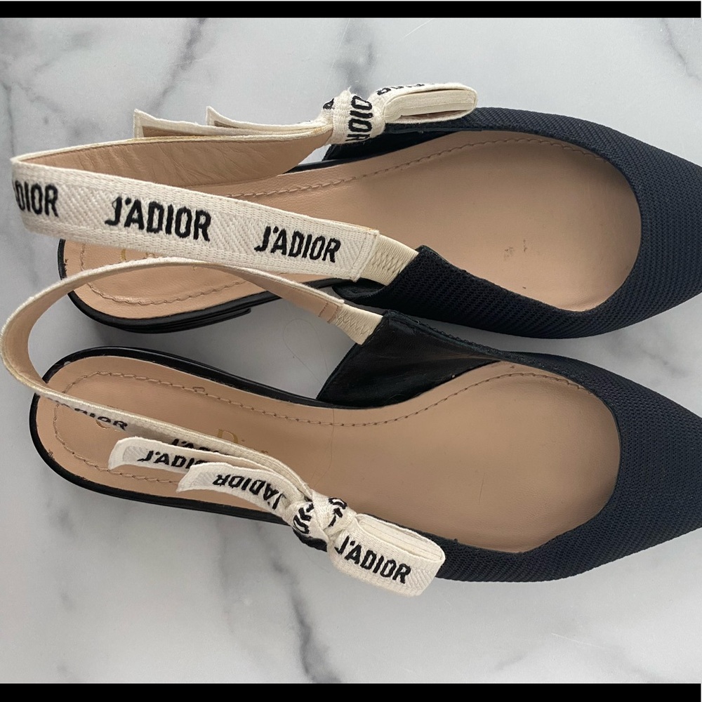 J'ADIOR SLINGBACK BALLERINA FLAT